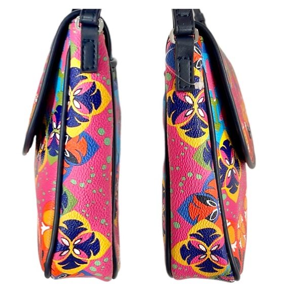 Vera Bradley BB Collection Rio Stripe Floral Flap Crossbody Bag EUC - Picture 8 of 13